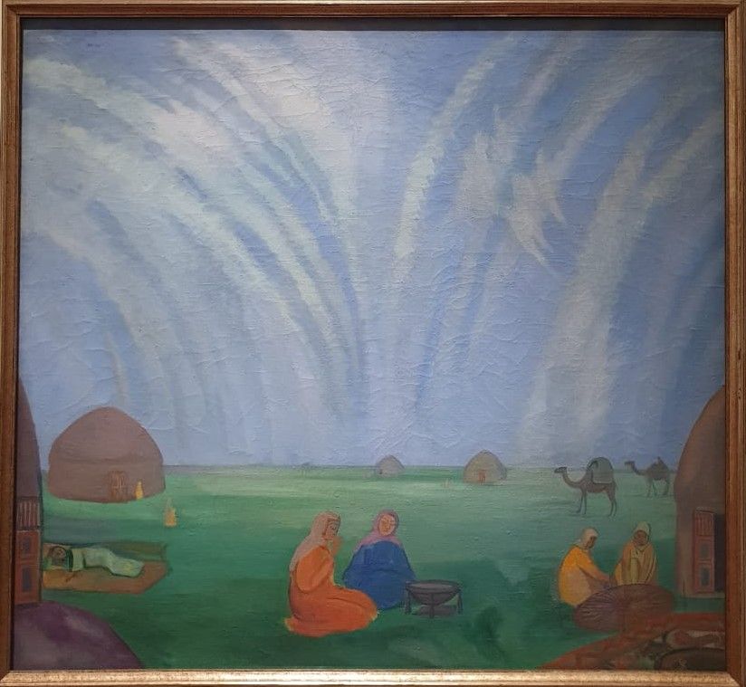 Павел Кузнецов Мираж в степи 1912 холст, темпера