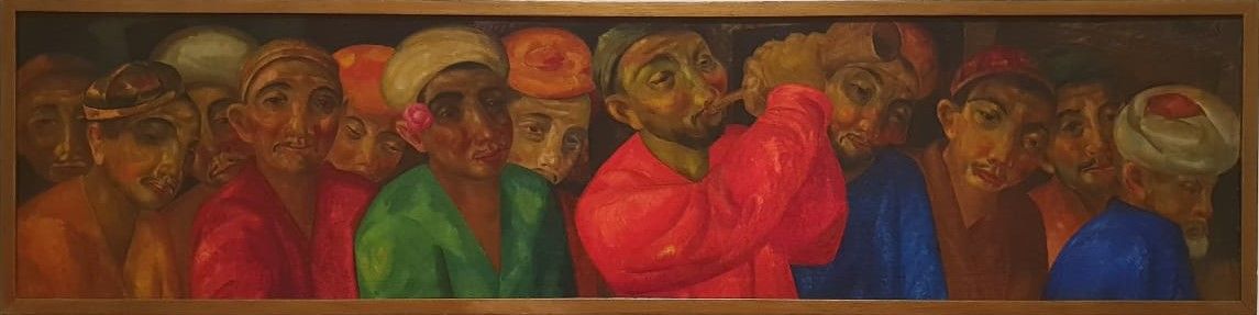 Александр Волков Свадьба 1927 холст, масло, темпера, лак