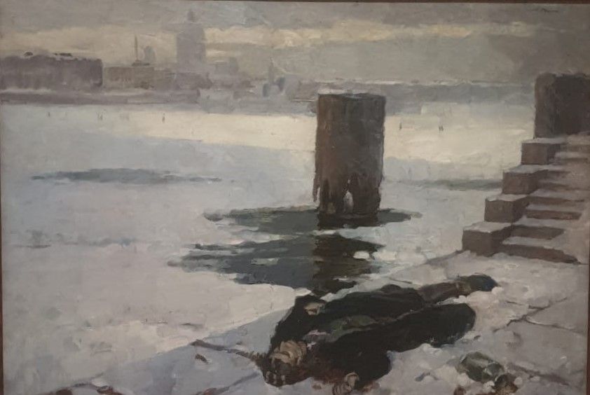 Ярослав Николаев За что? 1941 холст, масло