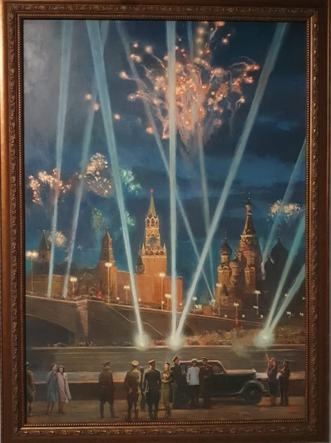 Александр Ананьев Салют Победы 2024 холст, масло