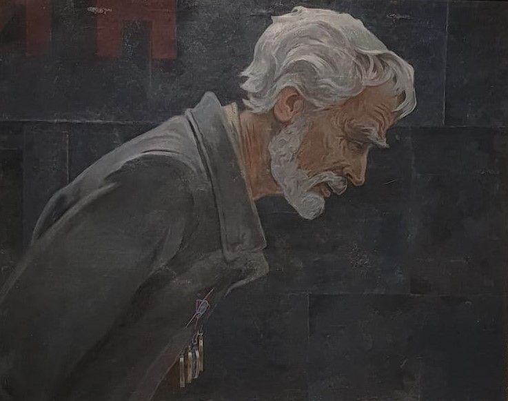 Алексей Михайлов Думы мои 1992 холст, масло