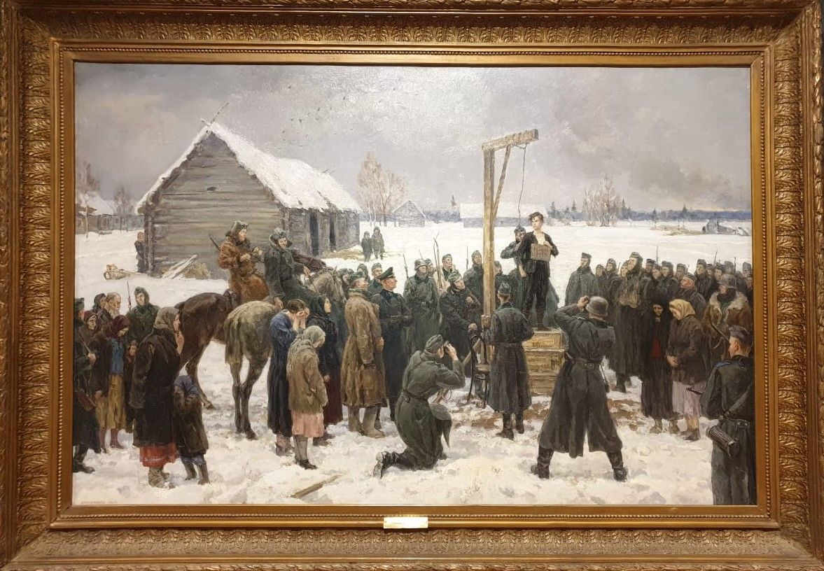 Кукрыниксы Таня (Зоя Космодемьянская) 1942, 1947 холст, масло