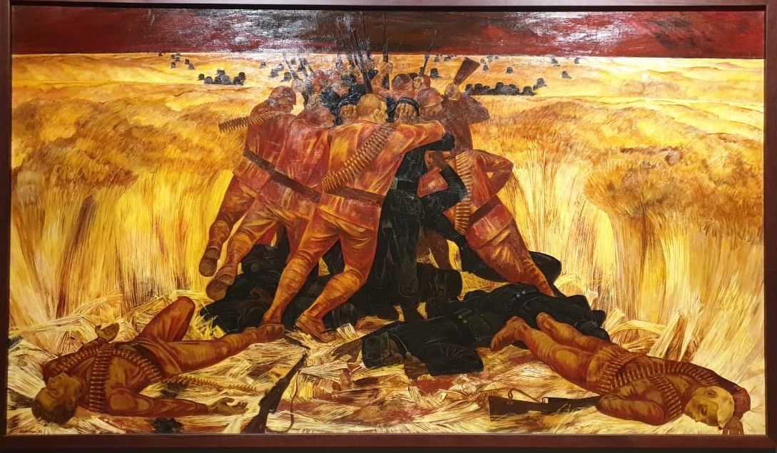 Михаил Савицкий Поле 1973 холст, масло