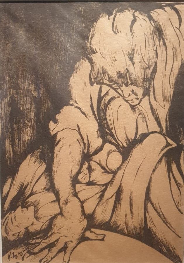 Н.М.Гущин Утраченные грезы 1920-е бумага, гелиогравюра