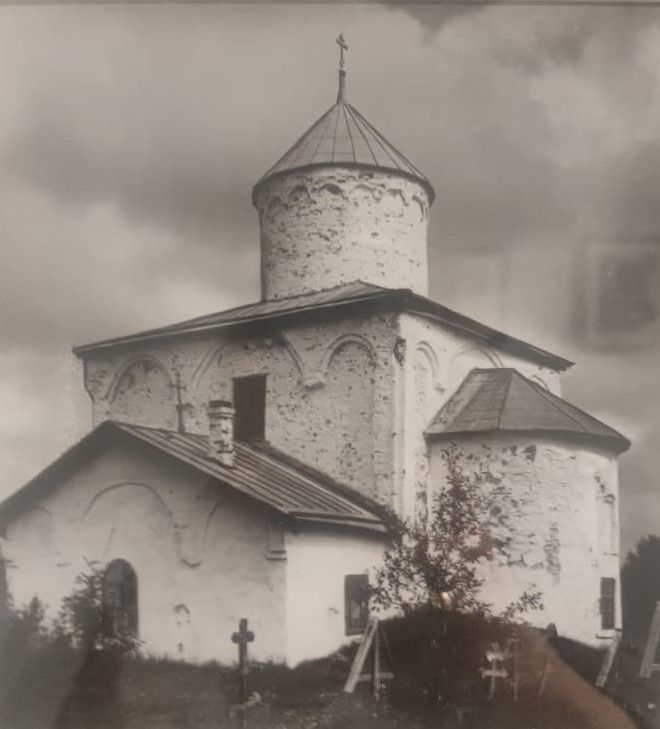Церковь Успения  Богородицы на Волотовом поле. Фотография Л.А.Мацулевича 1909 копия
