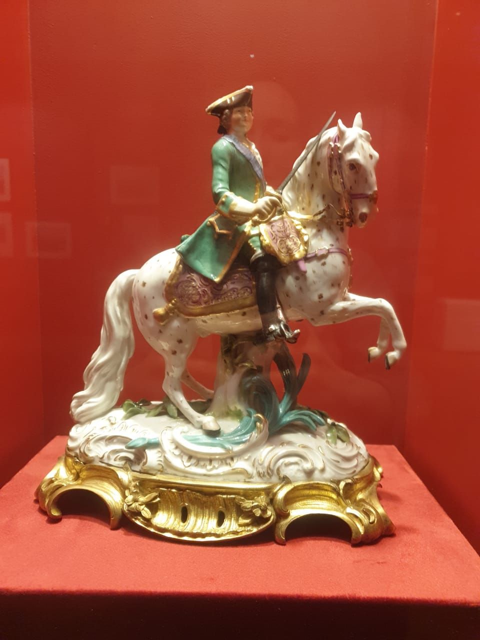 Группа фарфоровая. Екатерина II на коне. Германия, Мейсен,1770