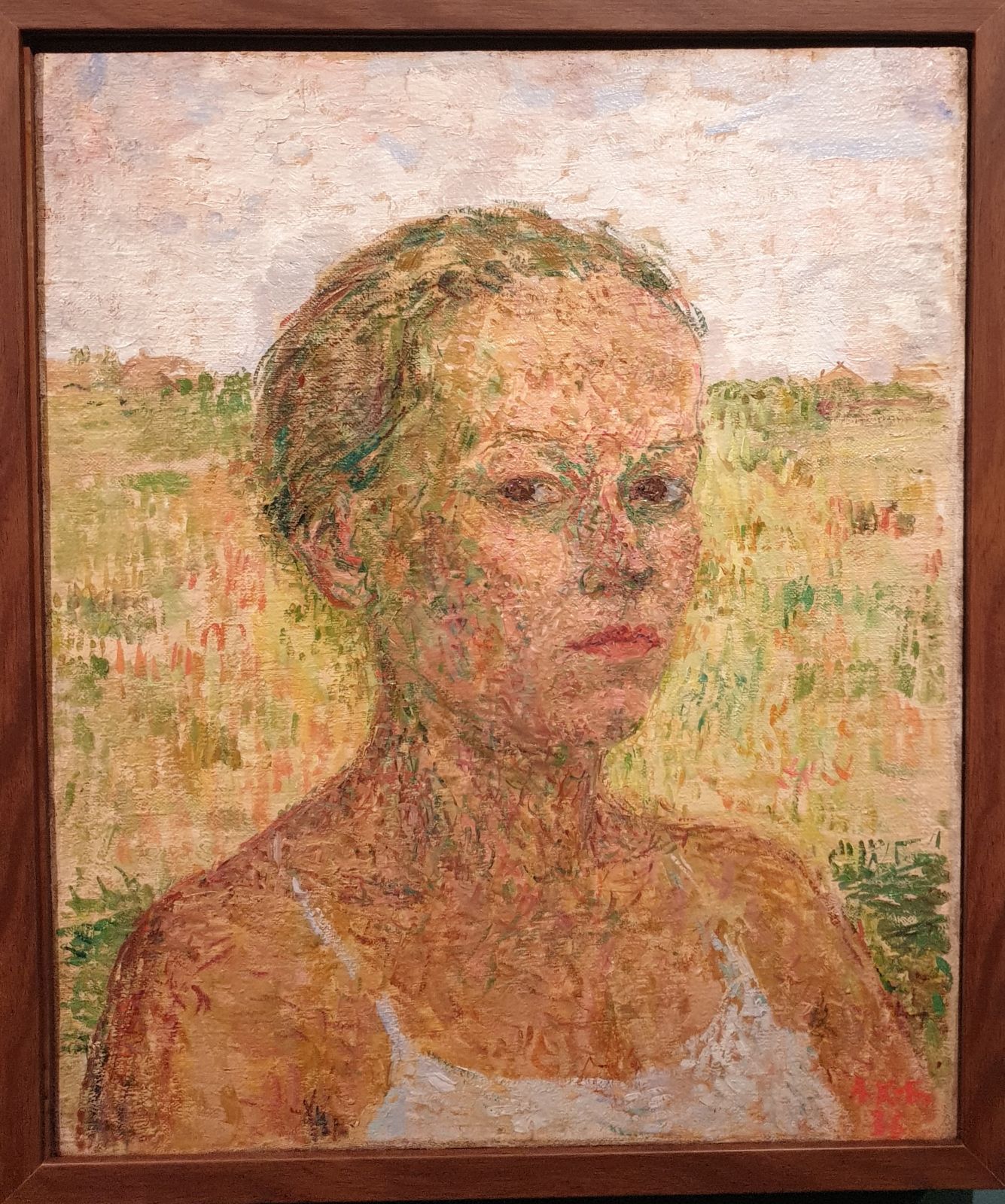 Александра Кольцова-Бычкова. Автопортрет. 1936 холст, масло