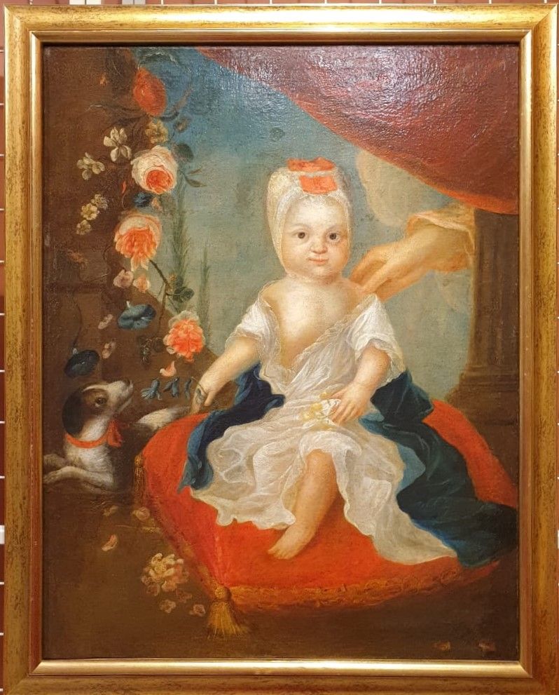Неизвестный художник (копия с Г.фон Преннера (1720-1766)) Посмертный портрет ребенка