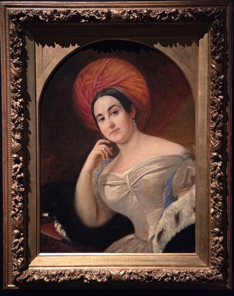Портрет актрисы Е.С.Семеновой. 1836. холст, масло