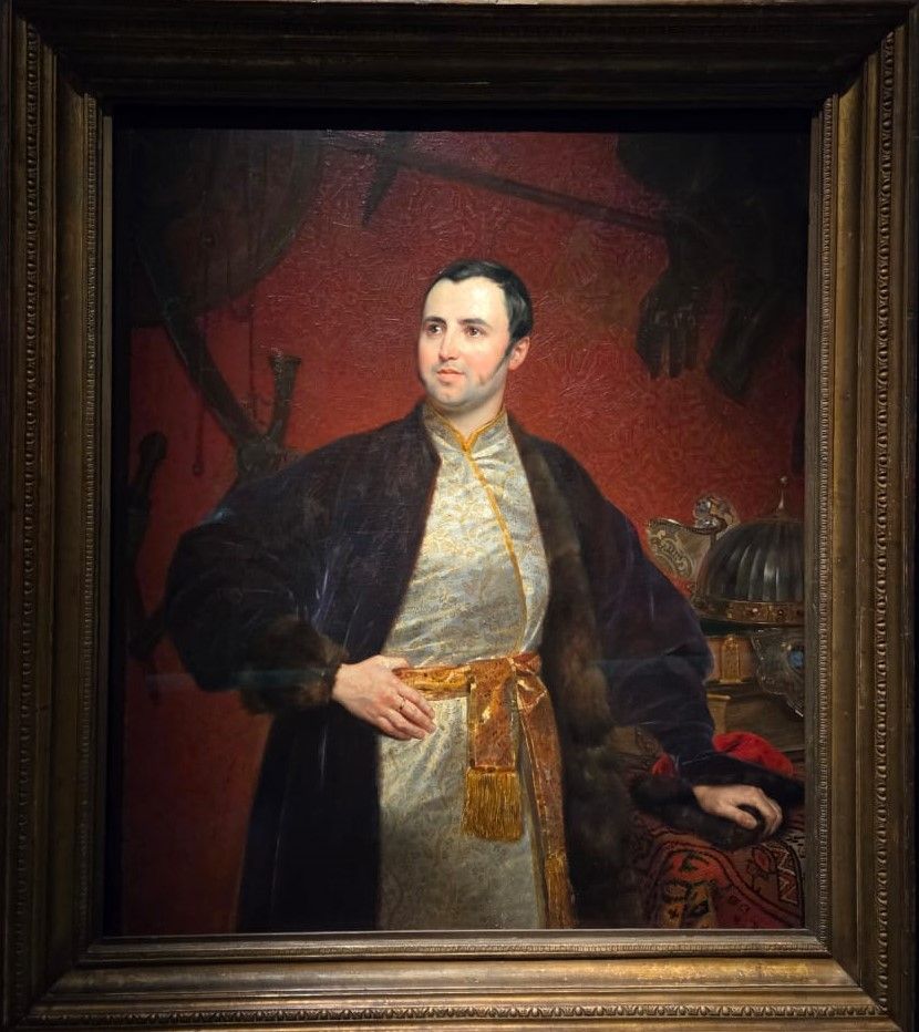 Портрет княза Михаила Андреевича Оболенского. 1848 холст, масло
