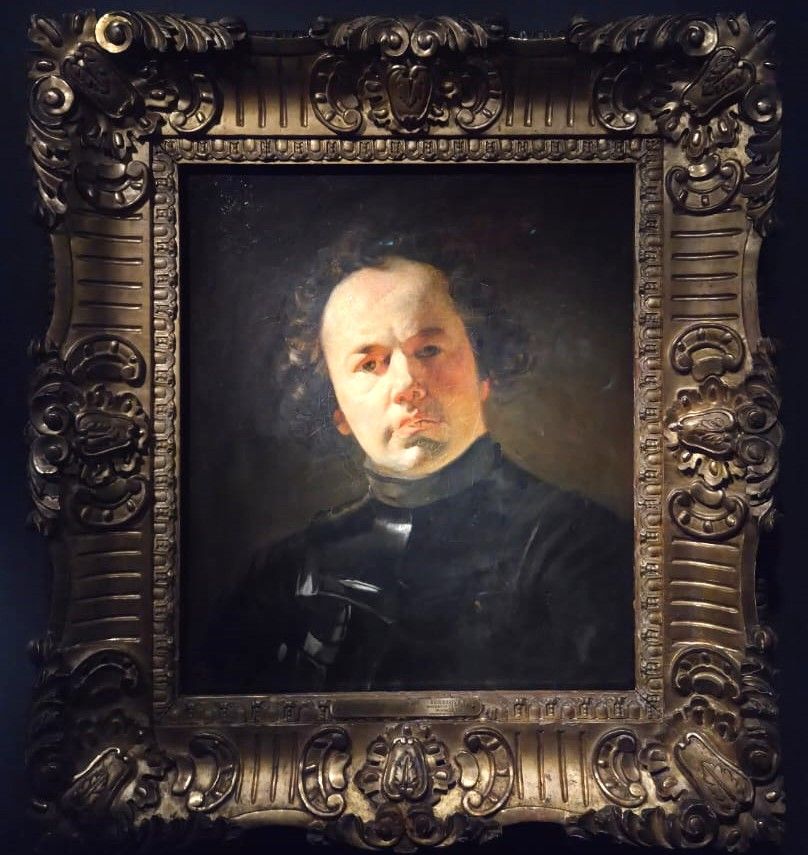 Портрет Я.Ф.Яненко в латах 1841 холст, масло