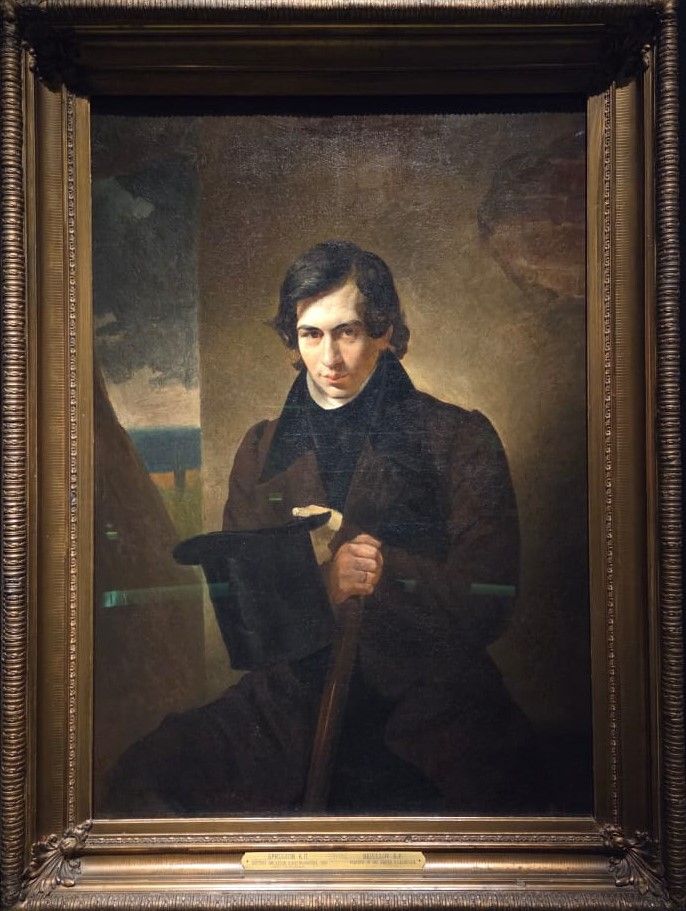 Портрет Н.В.Кукольника. 1836 холст, масло