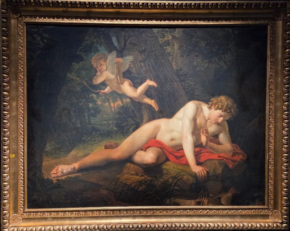 Нарцисс, смотрящийся в воду. 1819. холст, масло