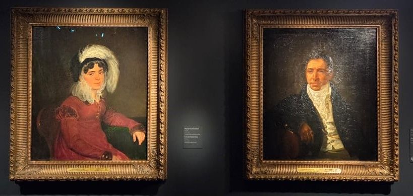 Портрет М.А.Кикиной 1821-1822 холст, масло. Портрет П.А.Кикина 1821-1822 холст, масло