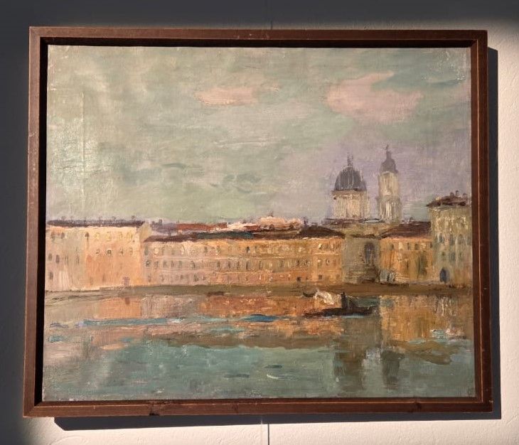 Малая Нева 1945-1946 холст, масло