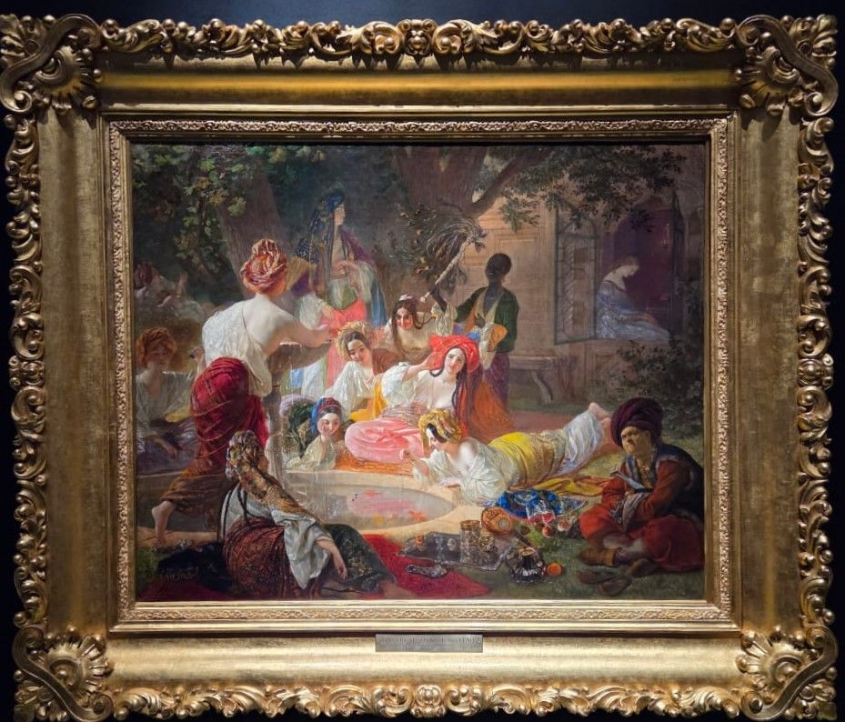 Бахчисарайский фонтан. Жены Гирея у фонтана. 1849. холст, масло