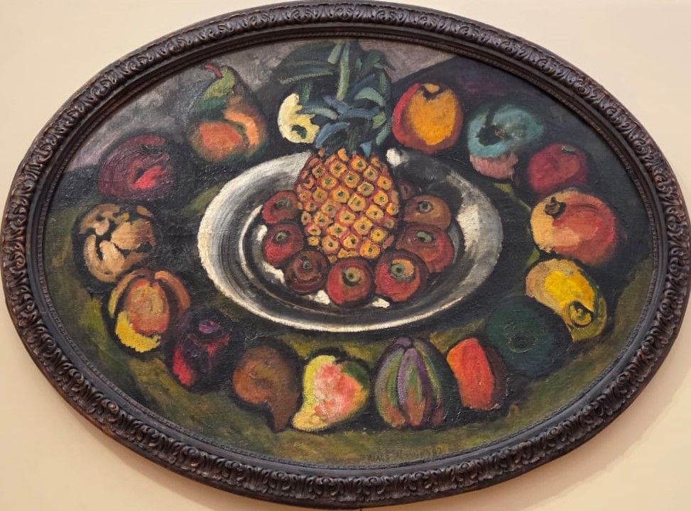 Натюрморт с ананасом. Около 1910 холст, масло