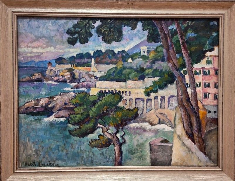 Берег моря. Италия. Нерви. 1913. холст, масло