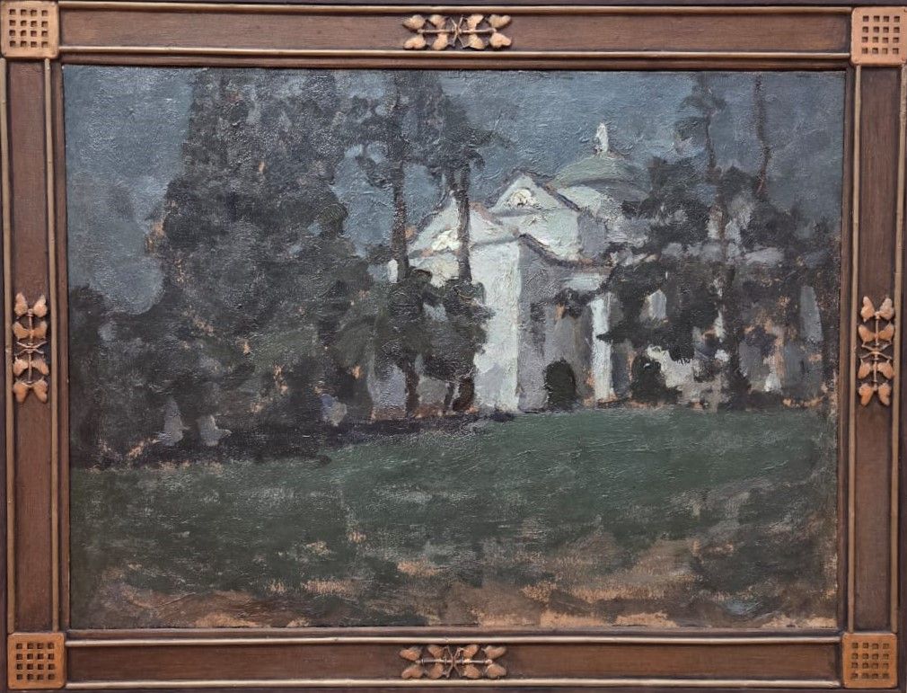 Дом в парке. Лунная ночь. 1903-1905. холст, масло
