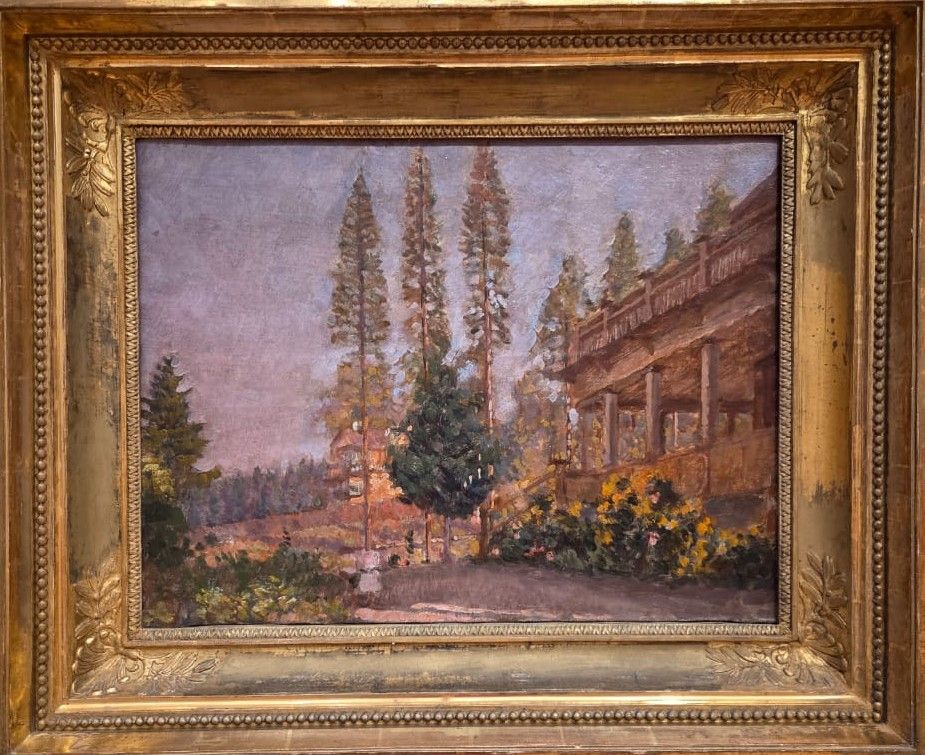 Дача Машкова в Абрамцево. 1942. холст, масло