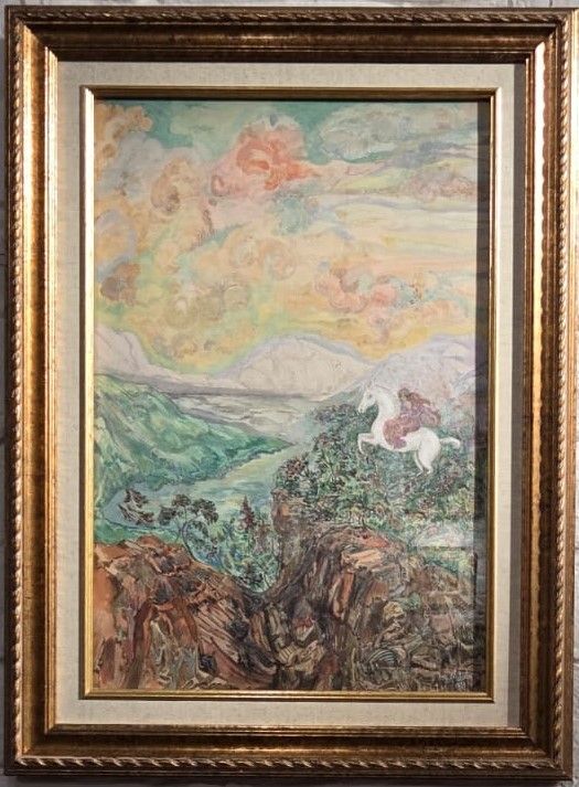 Милиоти В.Д. Всадник. 1930-е бумага, акварель