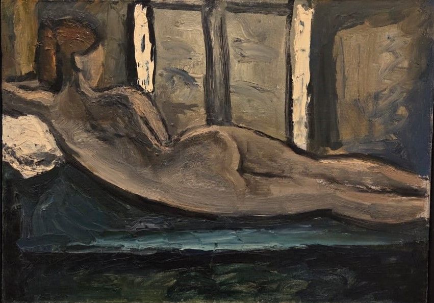 Лежащая обнаженная. 1960 холст, масло