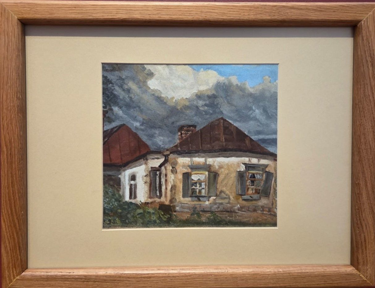 Дом, где родился А.А.Дейнека. Около 1914. картон, масло