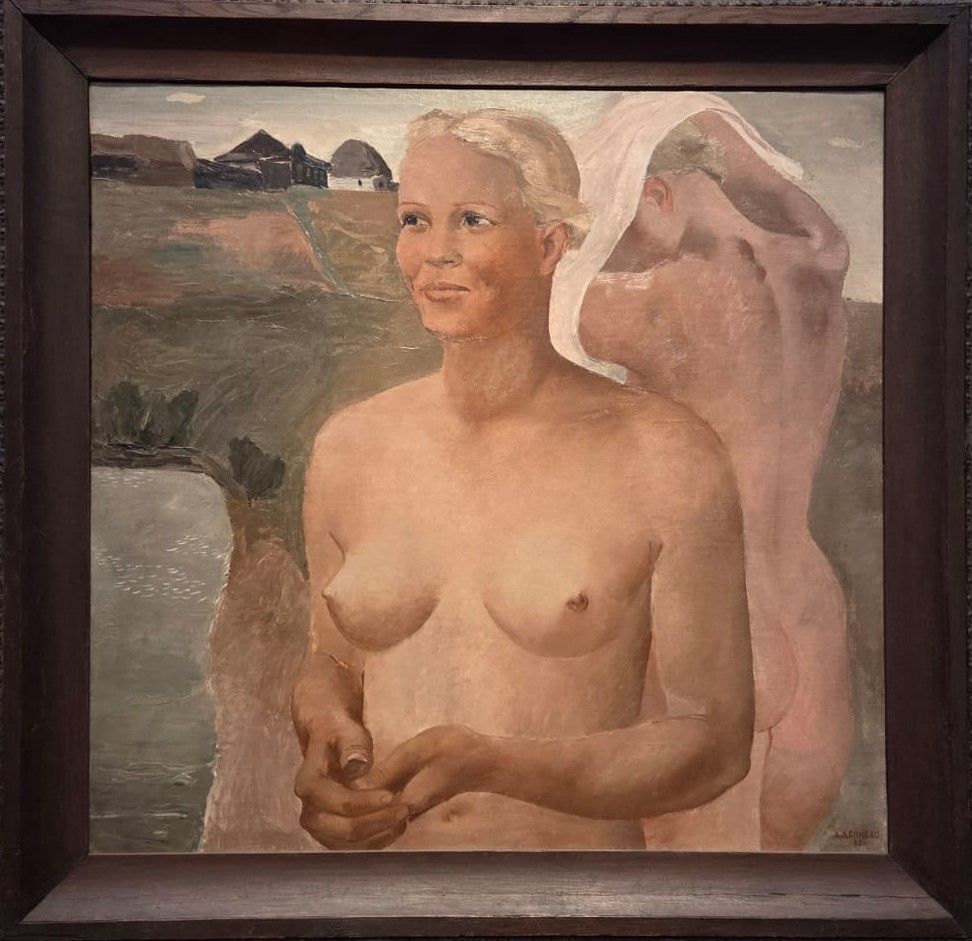 Купающиеся девушки. 1933. холст, масло