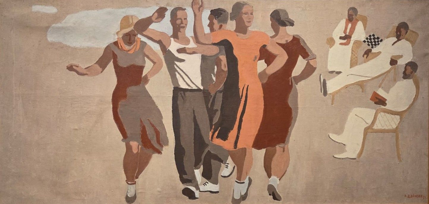 Танец. 1934. эскиз фрески для кинотеатра в ЦПКиО имени М.Горького в Москве. холст, масло