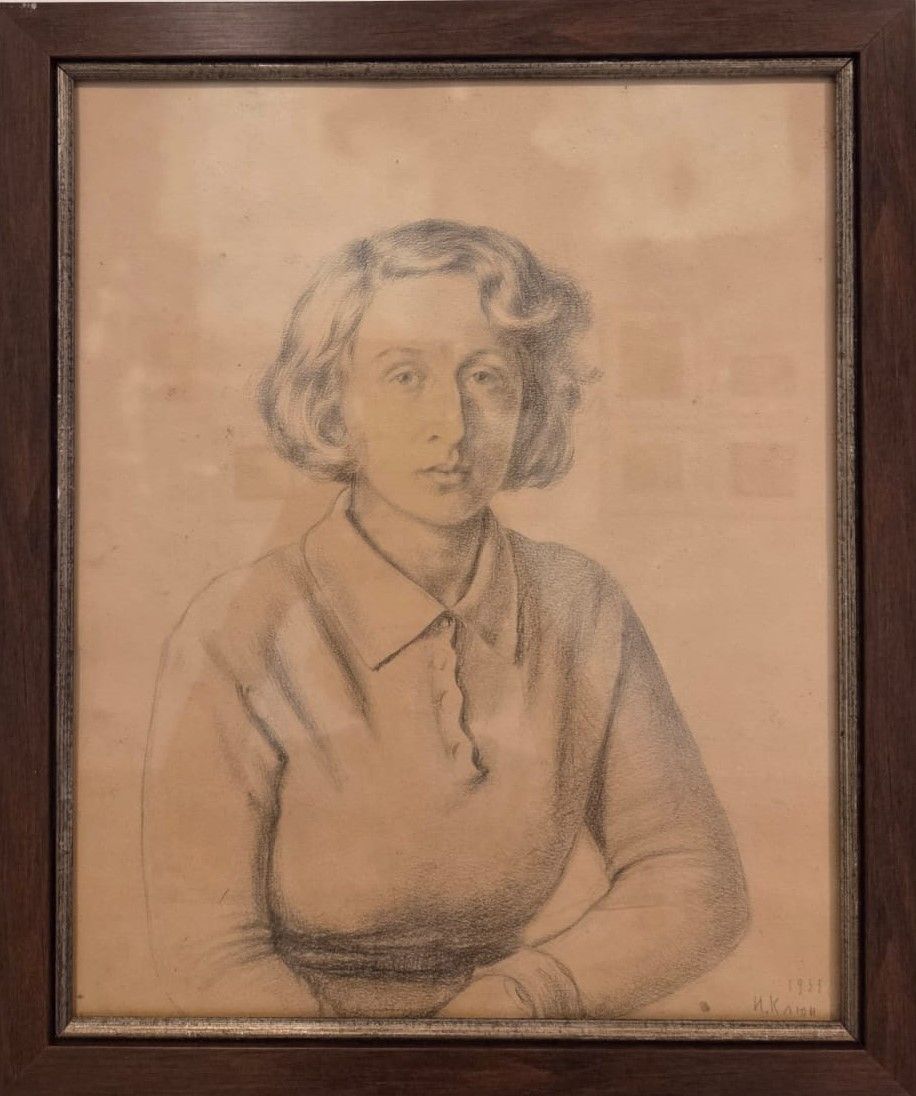 Портрет дочери Серафимы 1933 бумага, карандаш