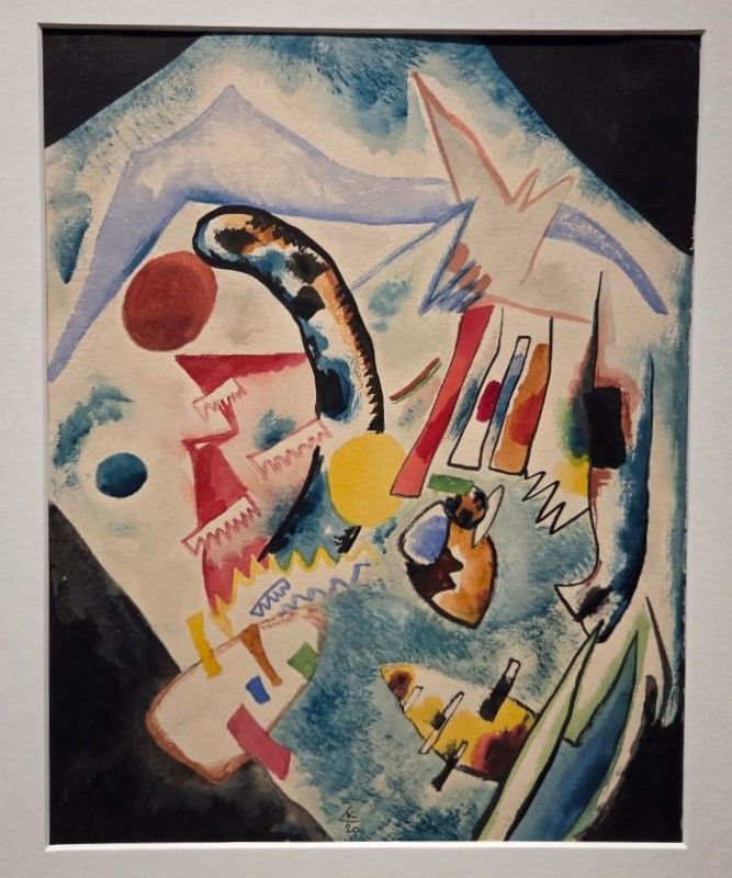 Василий Кандинский. Композиция А 1920. бумага, акварель, тушь, кисть, перо.