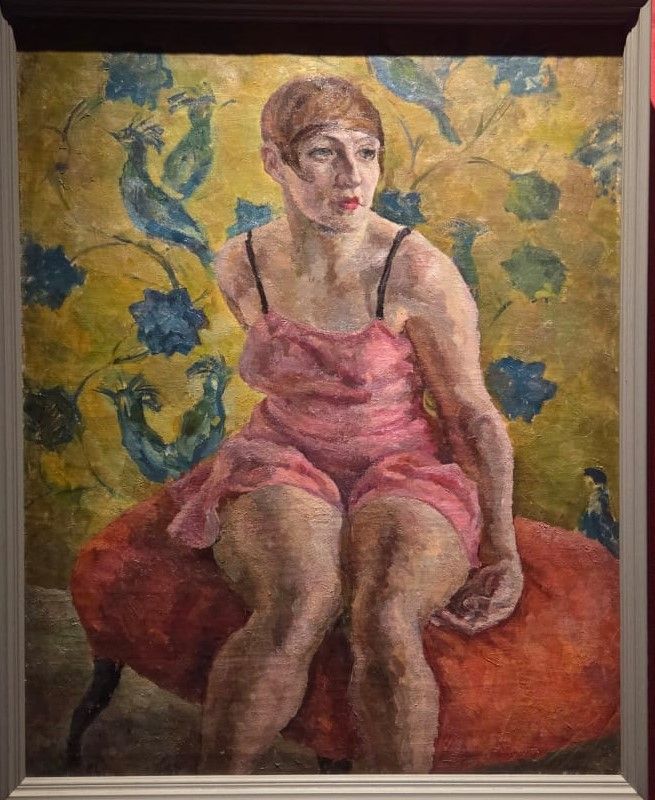 Александр Осмеркин. Женский портрет в розовом. 1923 холст, масло