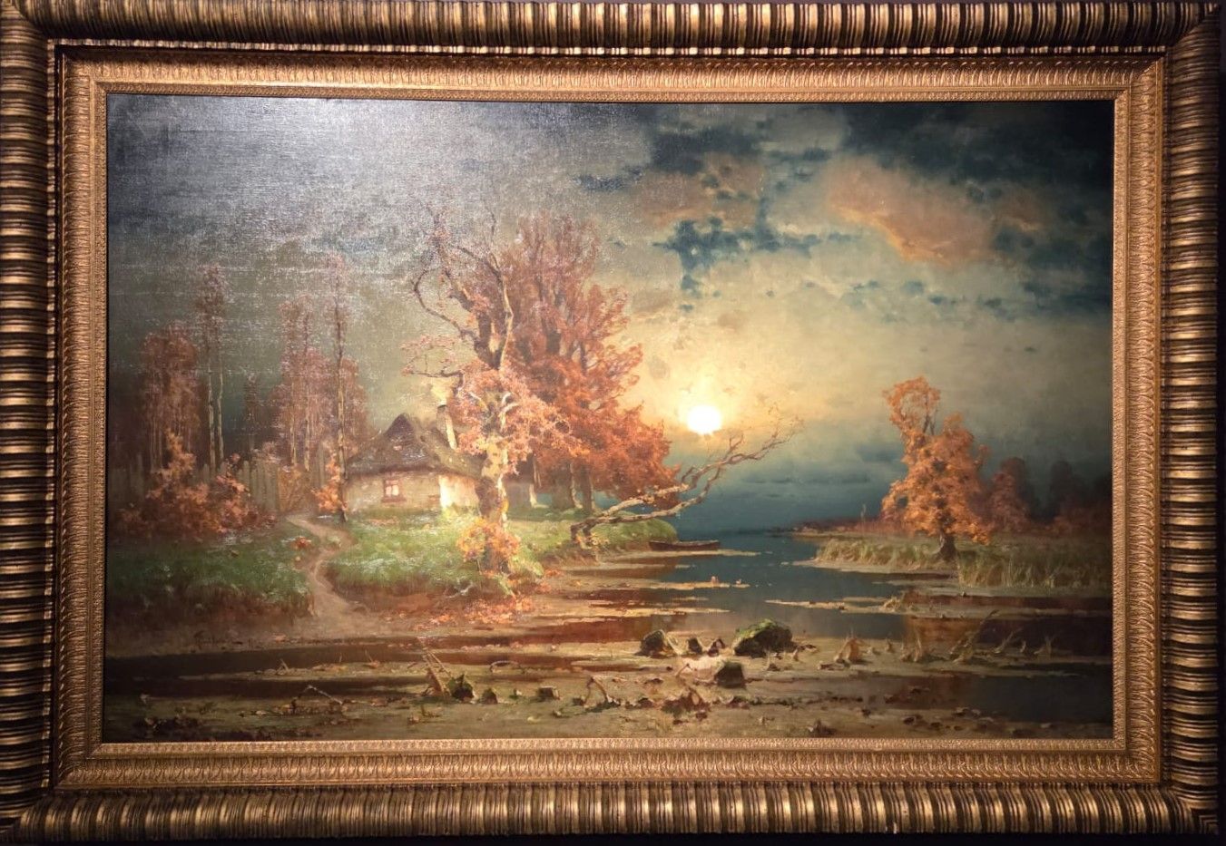 Клевер Ю.Ю. Осенний пейзаж. Вечер. 1897