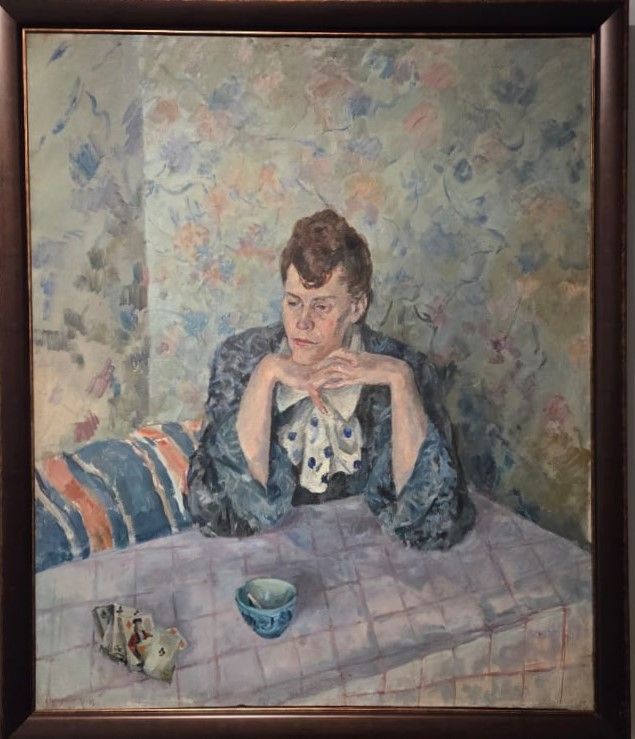 Александр Осмеркин. Портрет В.Басняцкой. 1946. Тульский музей изобразительных искусств