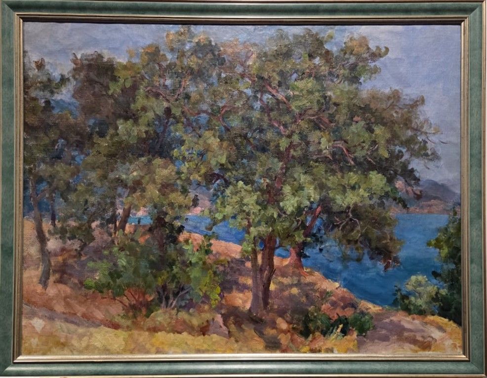 Александр Осмеркин Пейзаж. Крым. Алупка. Рощо 1938 Государственный музей А.С.Пушкина