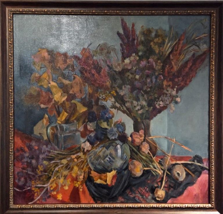 Александр Осмеркин. Натюрморт. Сухие листья. 1948 Чувашский государственный художественный музей
