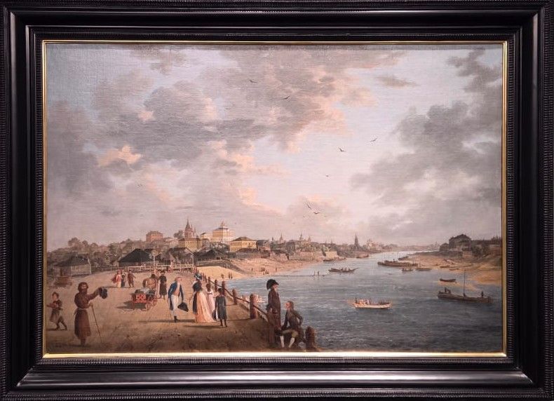 Жерар Делабарт. Вид Яузского моста и дома Шапкина в Москве 1797 холст, масло