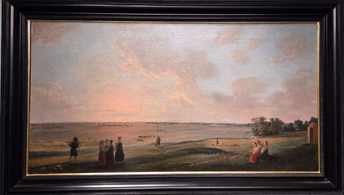 Жерар Делабарт. Вид в окрестностях Коломенского под Москвой   1798 холст, масло