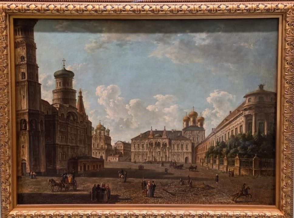 Федор Яковлевич Алексеев. Площадь в Московском Кремле. Не ранее 1800. холст, масло