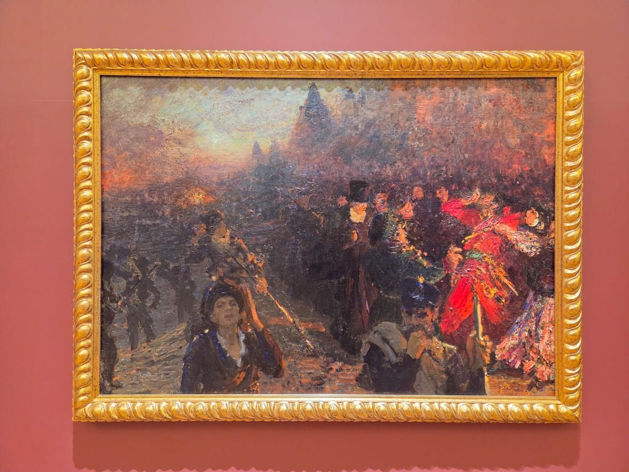 Илья Ефимович Репин. В осажденной Москве. 1912. холст, масло