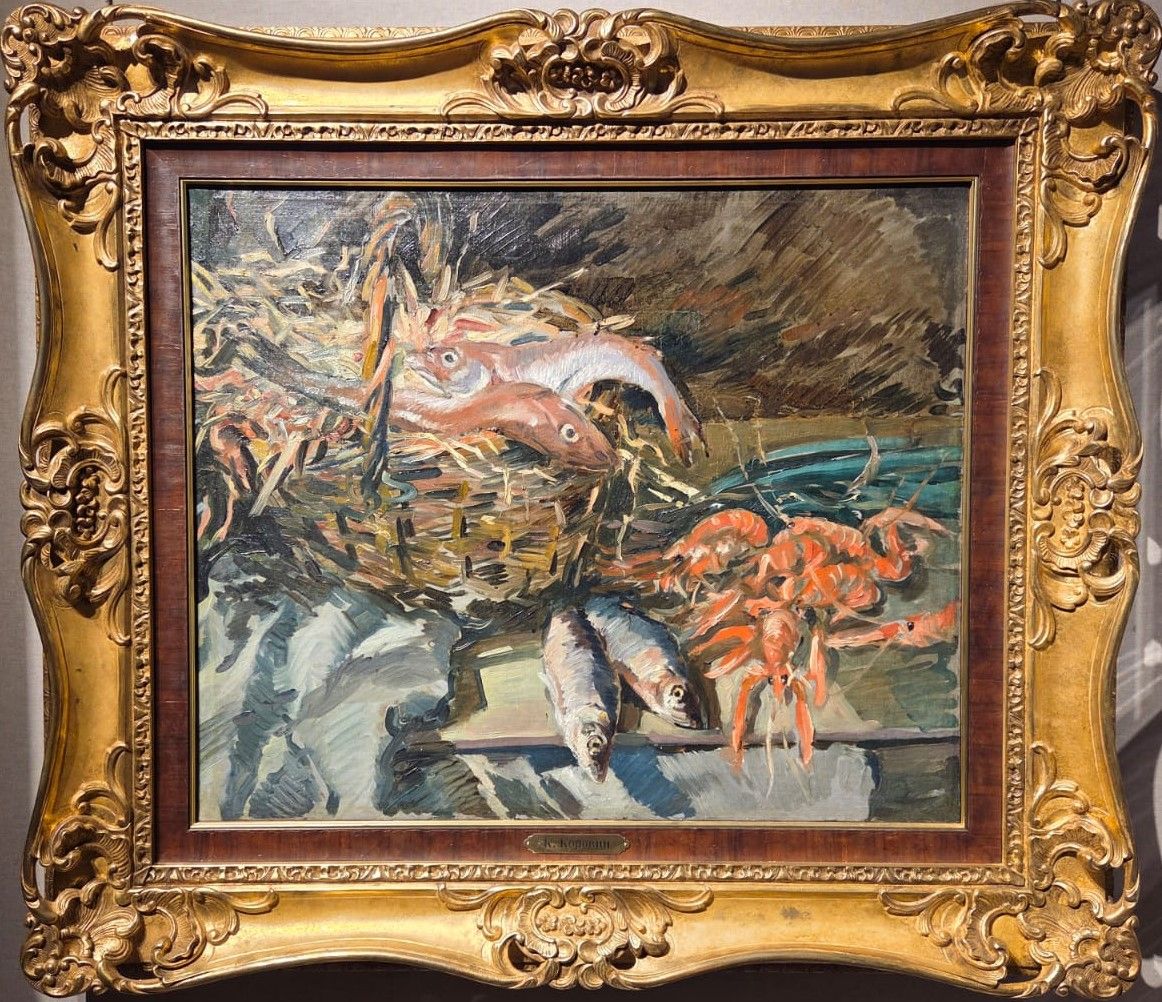 Коровин К.А. Натюрморт с рыбой и лангустинами 1920-е холст, масло