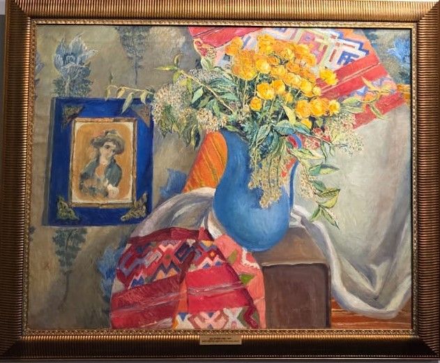 Д.Д.Бурлюк. Букет желтых цветов. 1918 холст, масло