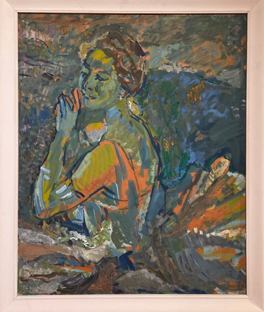 С.М.Гершов. Портрет балерины Майи Плисецкой. 1976 картон, смешанная техника