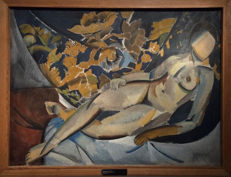 Владимир Татлин. Лежащая натурщица. 1912 холст, масло