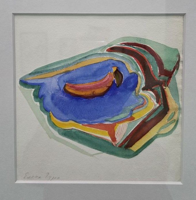 Елена Гуро. Озеро. 1910-е бумага, карандаш, акварель
