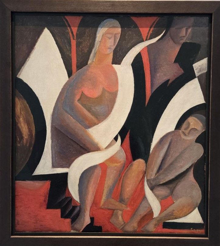 Виктор Барт. Композиция с фигурами. 1920-1921 холст, масло