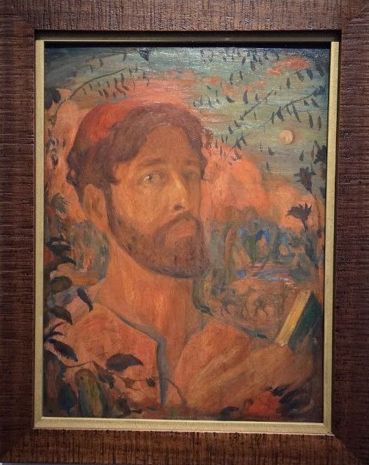 Николай Милиоти. Автопортрет 1912 картон, масло