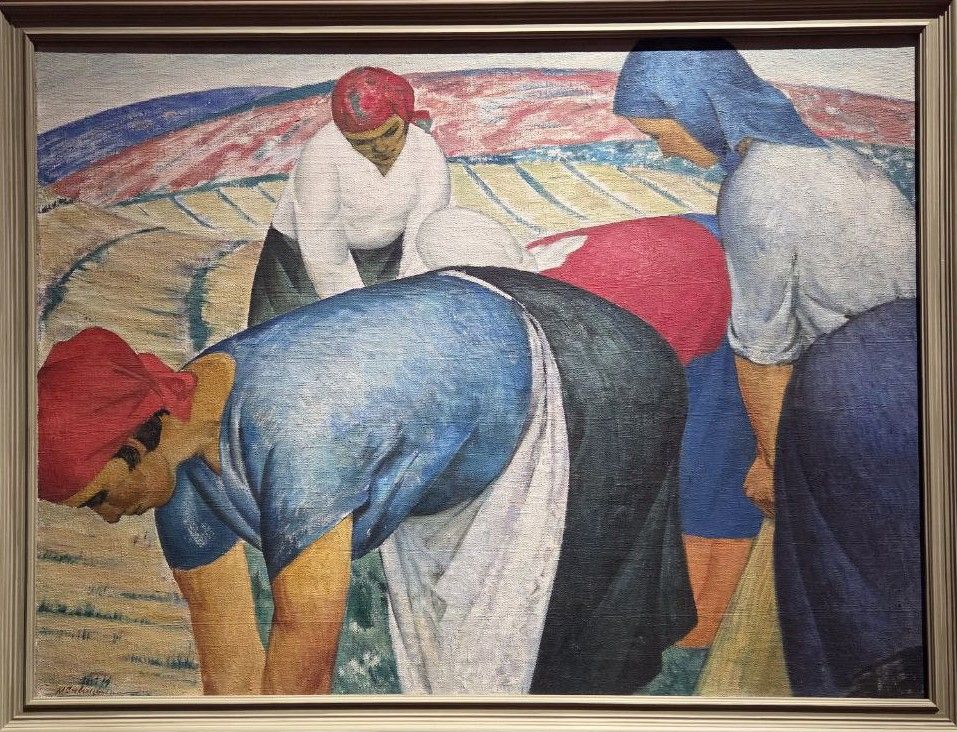 Стелют лён. 1962. холст, масло