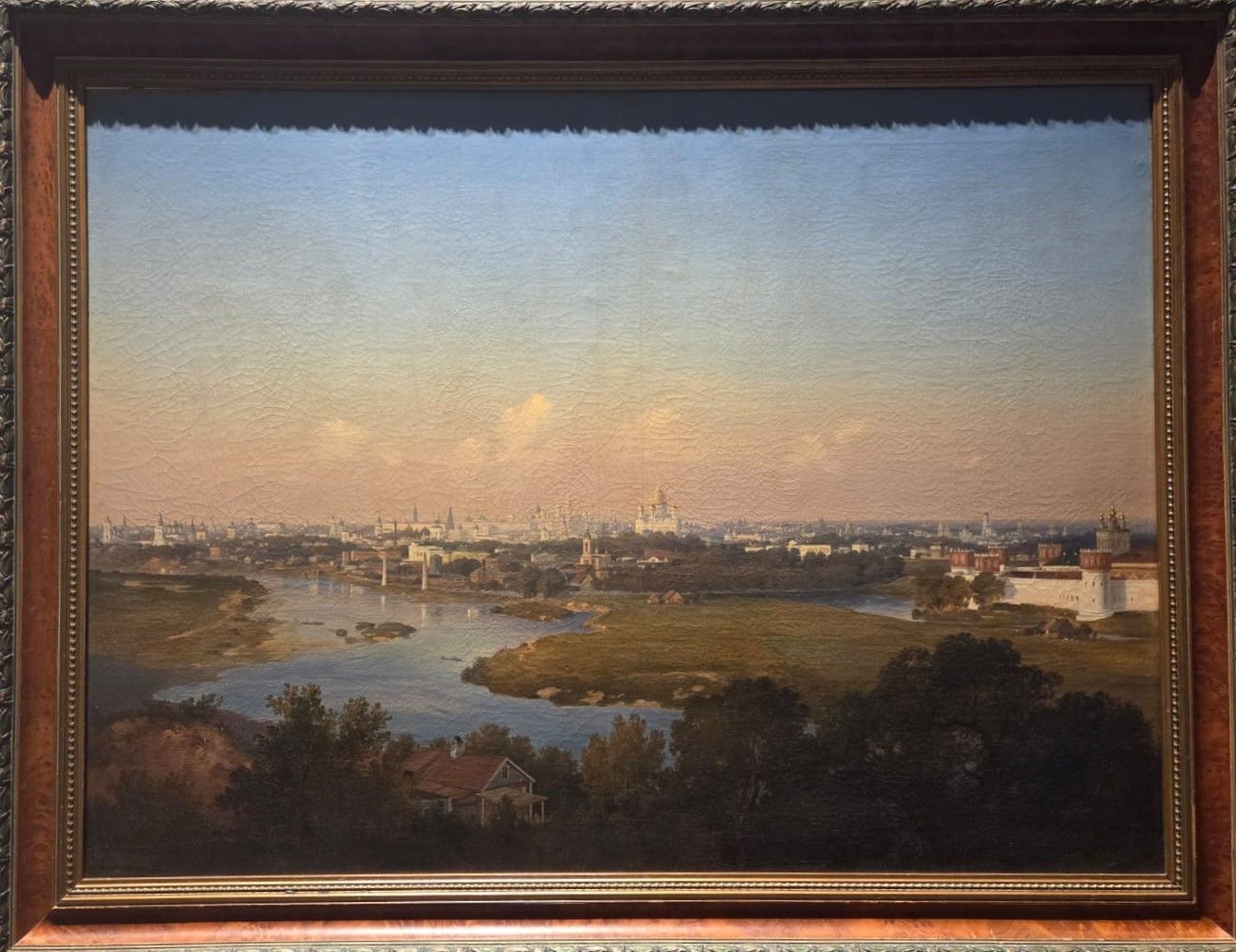 Вид на Москву с Воробьевых гор. В.Ф.Аммон. Россия. 1856 холст, масло