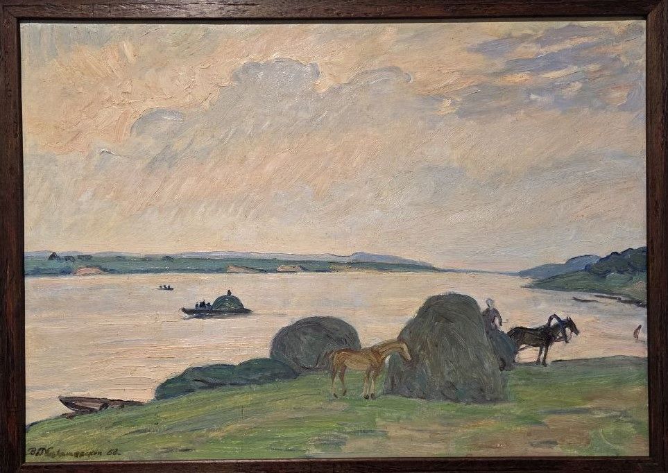 Владимир Милашевский Вечер Конец 1950-х картон, масло